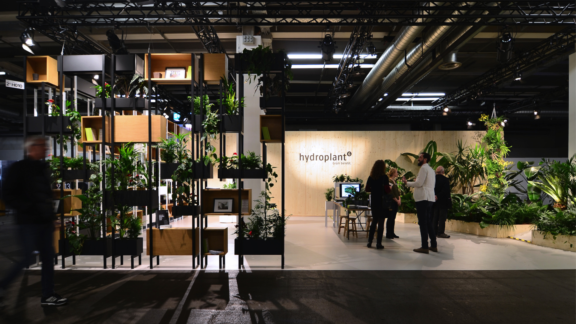 HP greenshelfsystem Messeauftritt