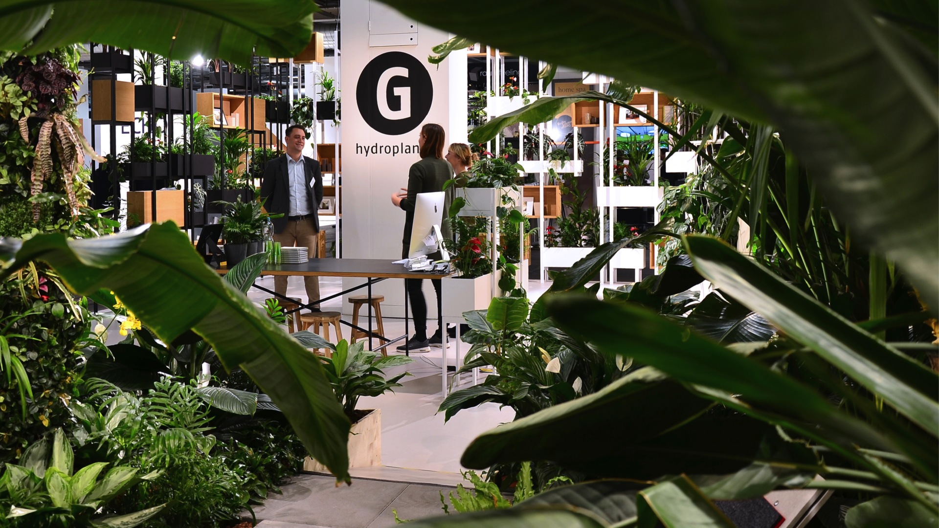 HP greenshelfsystem Messeauftritt