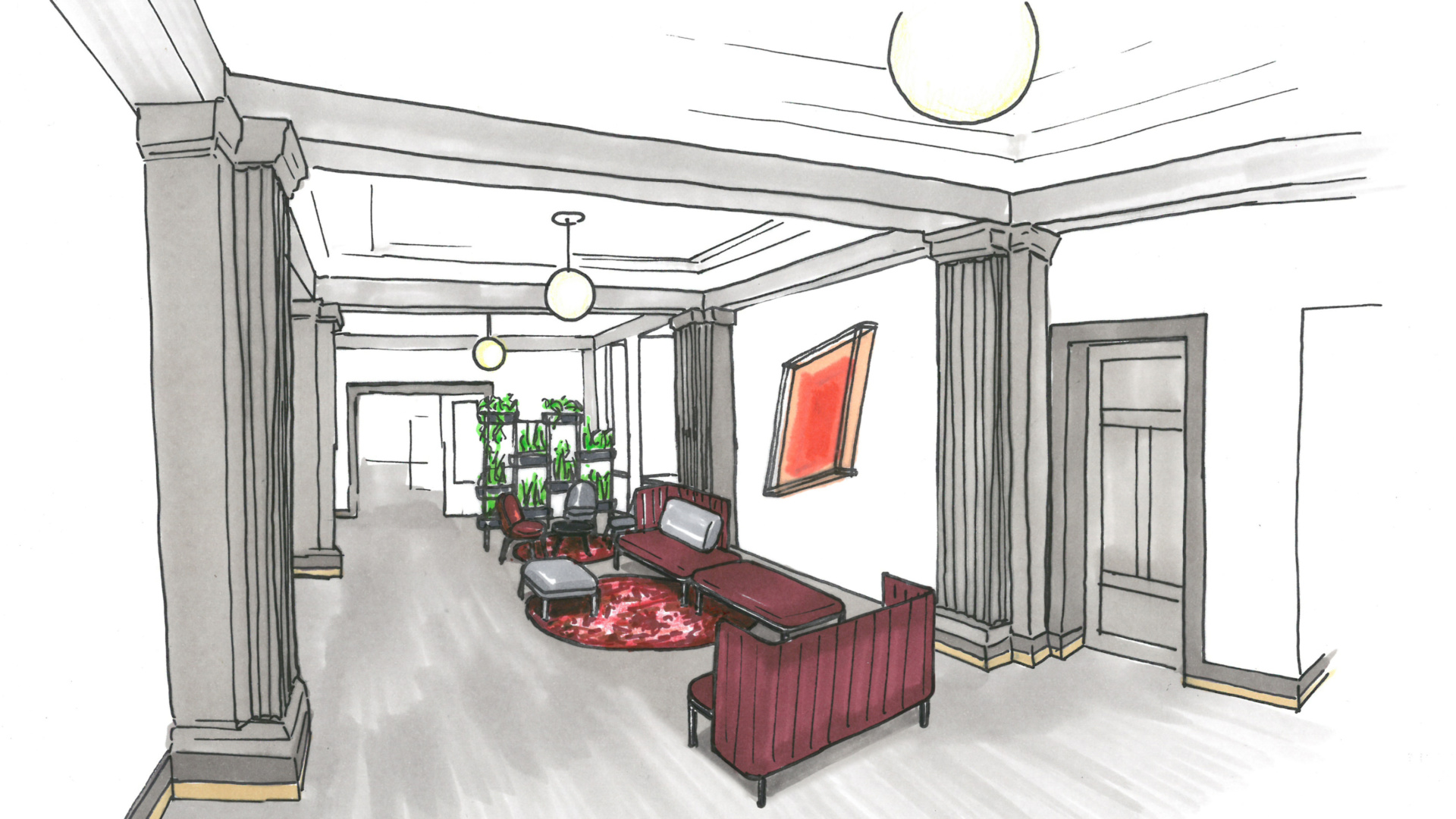Foyer Lounge für Kanton Zürich